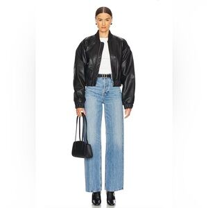 GRLFRND Sz 27 The Brooklyn Wide Leg High Rise Chelsea Market Colour Jeans NEW